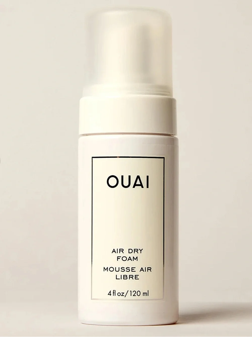 OUAI Air Dry Foam time saving perfect for naturally wavy hair get beachy waves